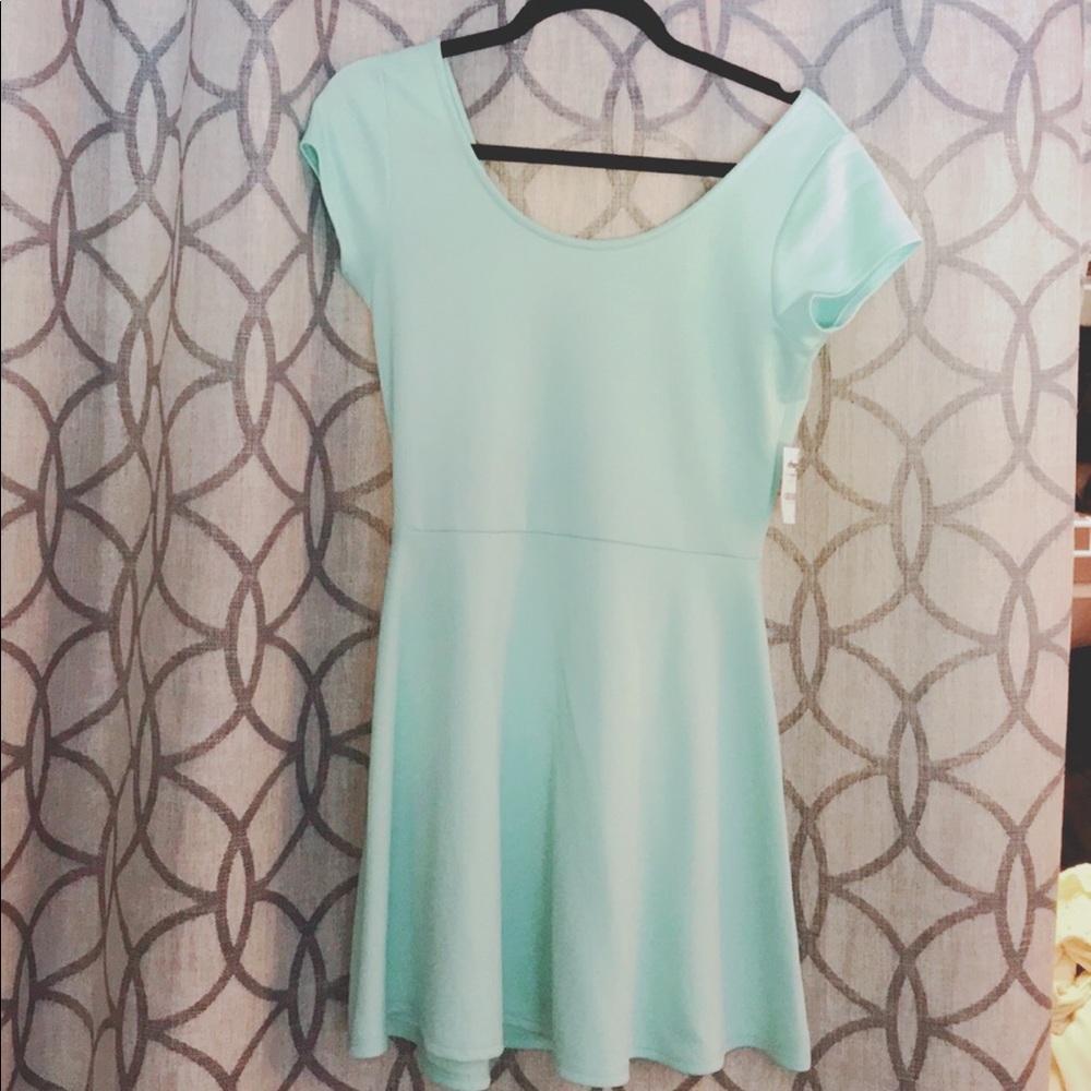NWT Turquoise Dress with Cute Bow back accents